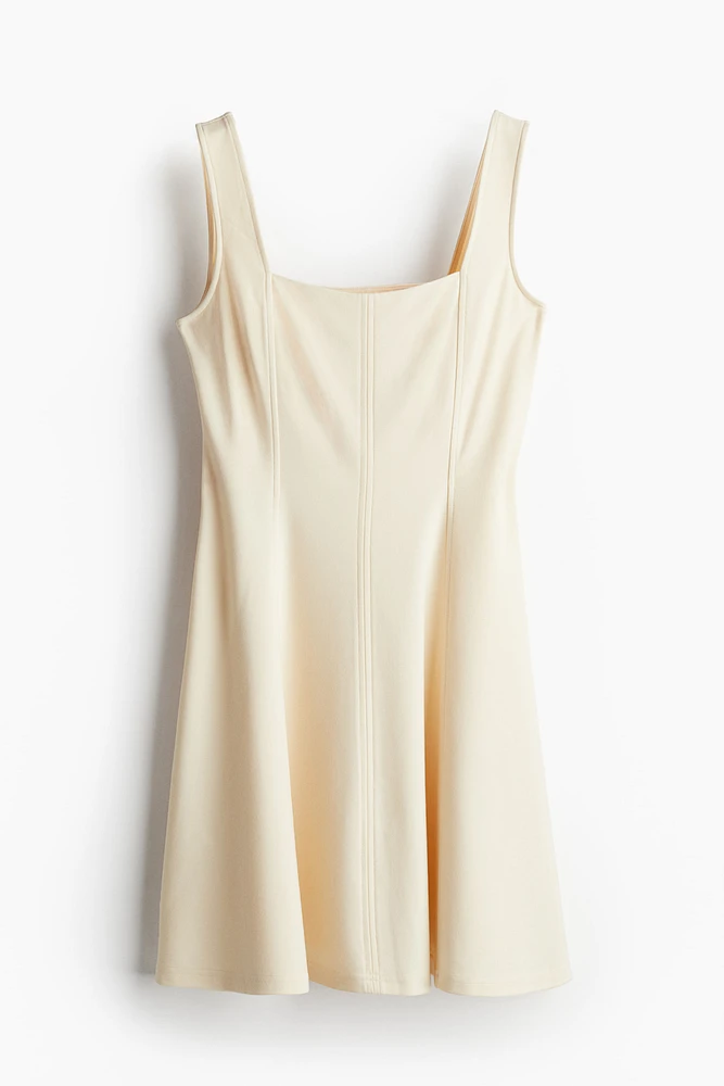 Square-neck Jersey Dress