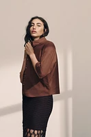 Linen-Blend Shirt