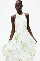 Flared Halterneck Dress