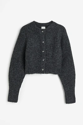 Rib-knit Cardigan