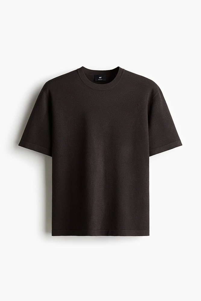T-shirt coupe classique en tricot