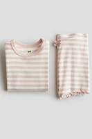 2-piece Ribbed Cotton Set