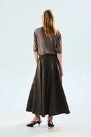 Coated A-line Skirt