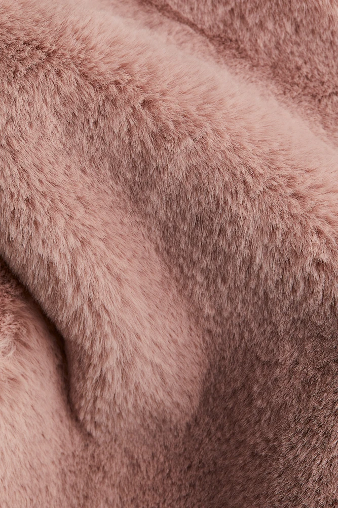 Veste sans manches duveteuse