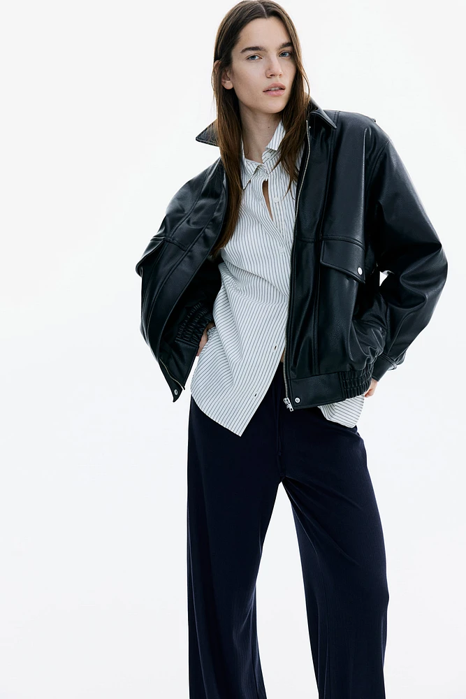 Pantalon large avec cordon de serrage