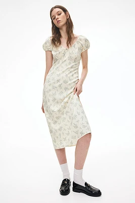 Robe maxi avec détail à nouer