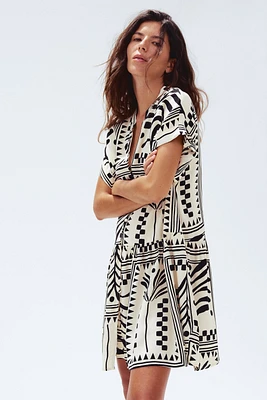 Robe tunique froissée