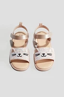 Appliquéd Sandals