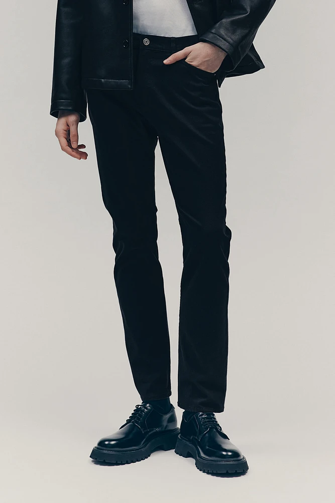 Slim Fit Cotton Twill Pants