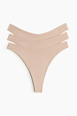 3-pack Microfiber Thong Briefs
