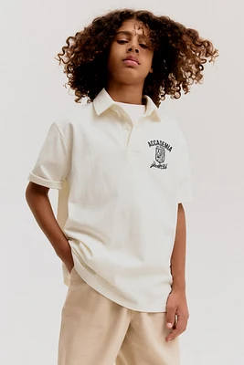 Text-Motif Polo Shirt