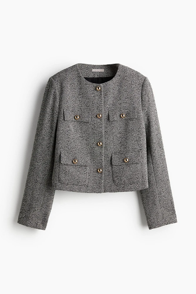 Veste en tissu texturé