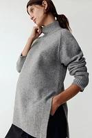 MAMA Mock Turtleneck Sweater