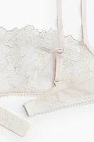 Non-padded Embroidered Soft-cup Bra