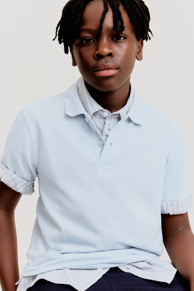 Cotton Pique Polo Shirt