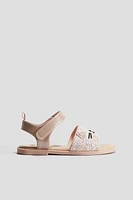 Appliquéd Sandals