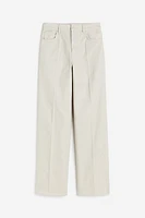 Straight Twill Pants