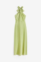 Satin Halterneck Dress