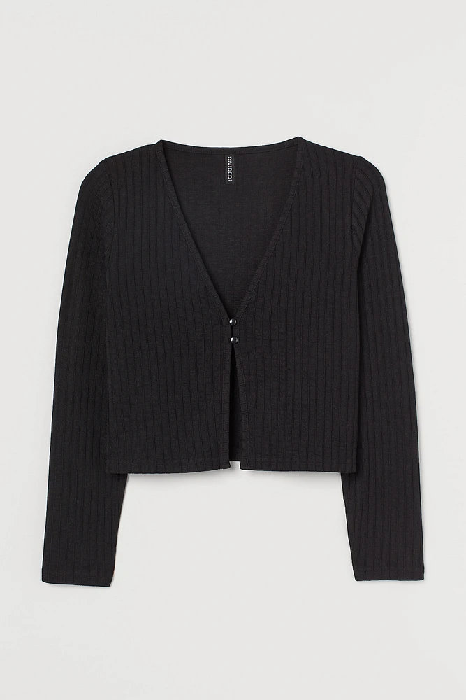 H&M+ Ribbed Cardigan