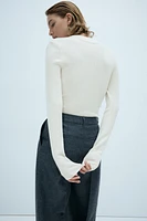 Fine-Knit Wool Sweater