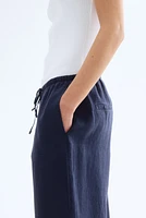 Linen Drawstring Pants
