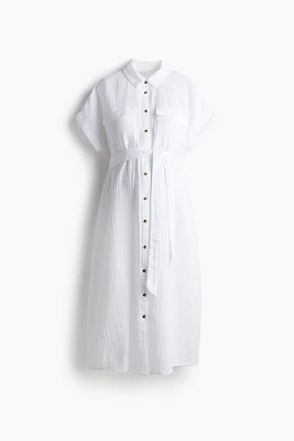 Robe chemise MAMA en mousseline