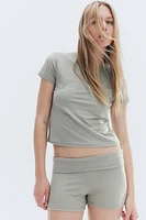 Short moulant en jersey