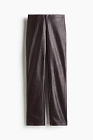 Straight Coated Pants