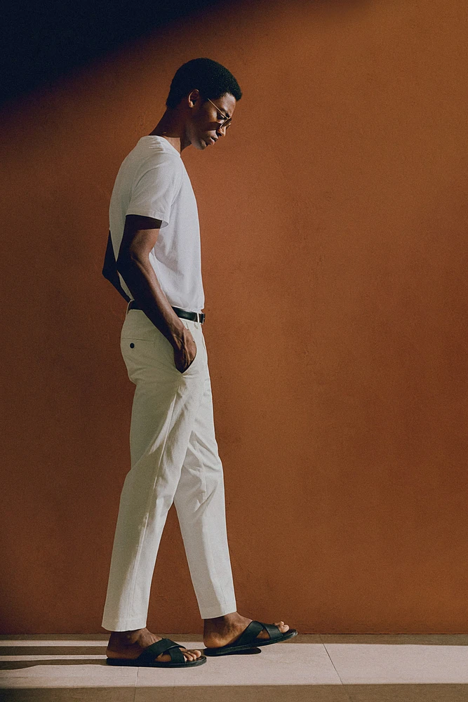 Slim Fit Cotton Pants