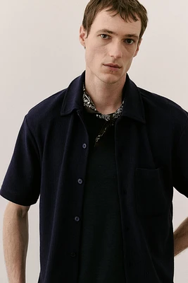 Regular Fit Textured Jersey Shirt