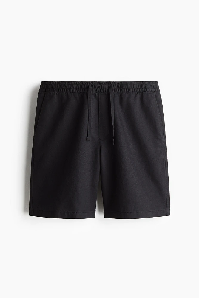 Relaxed-Fit Linen-Blend Shorts