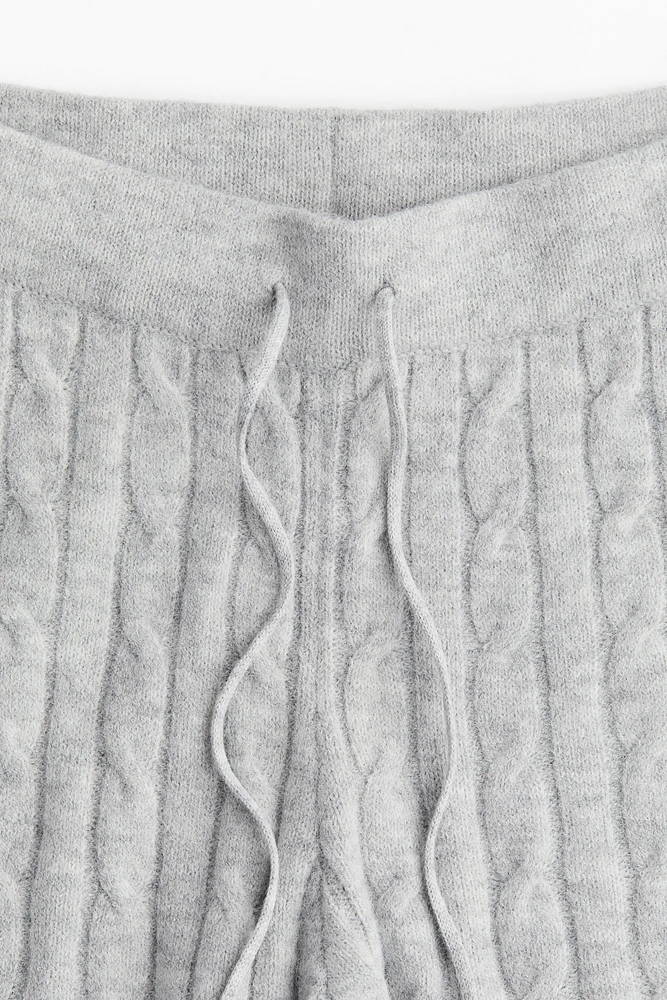 Cable-Knit Joggers