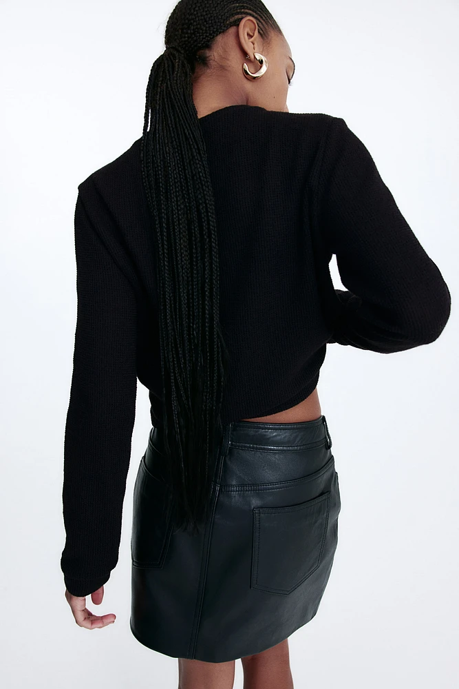 Gilet en jersey texturé