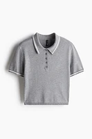 Fine-knit Polo Shirt