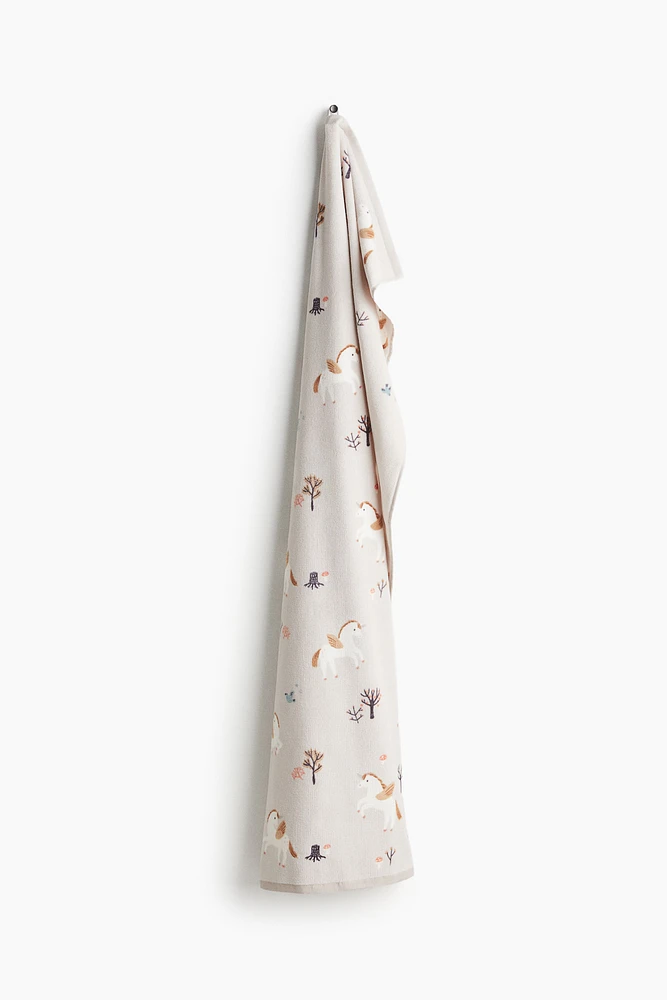 Serviette de bain à motif