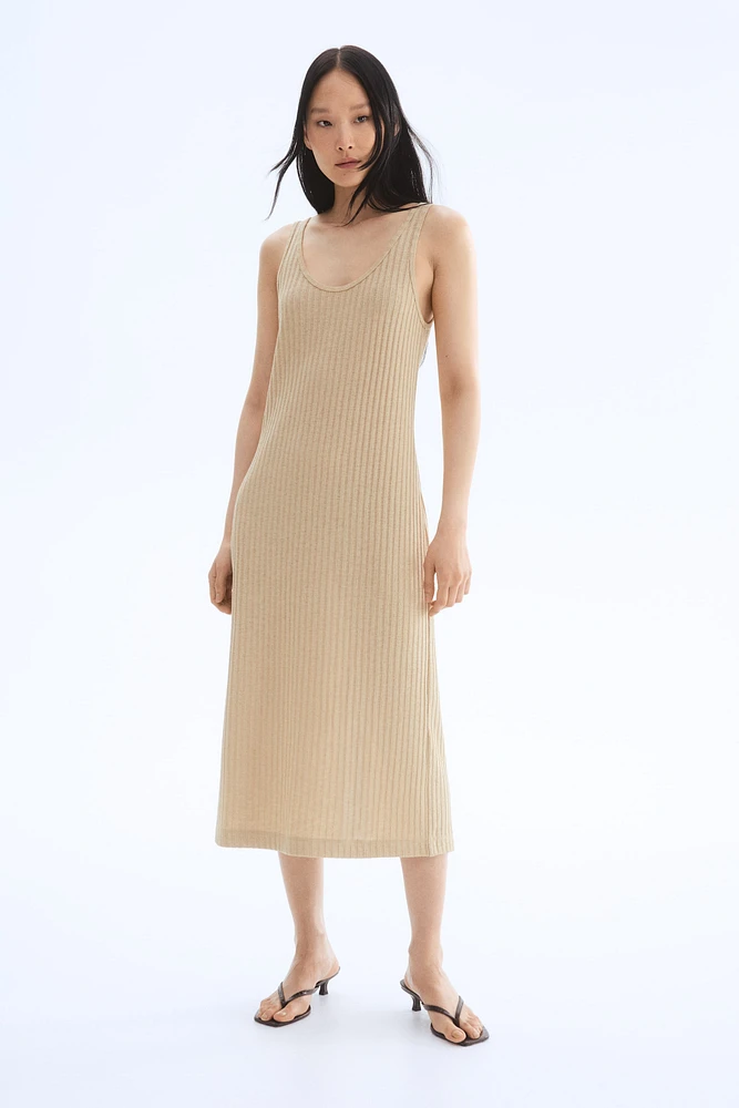 Robe en tricot côtelé