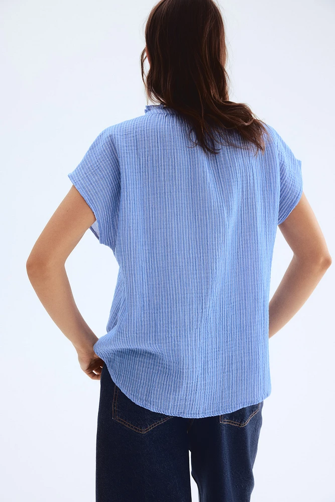 Blouse en mousseline de coton