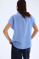 Blouse en mousseline de coton