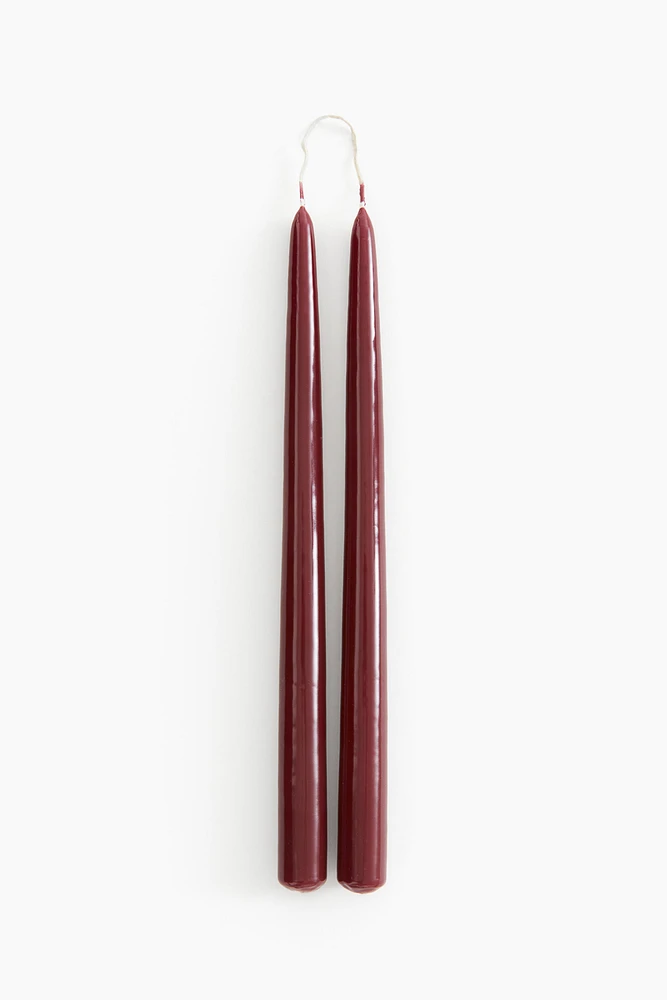 2-pack Glossy Taper Candles
