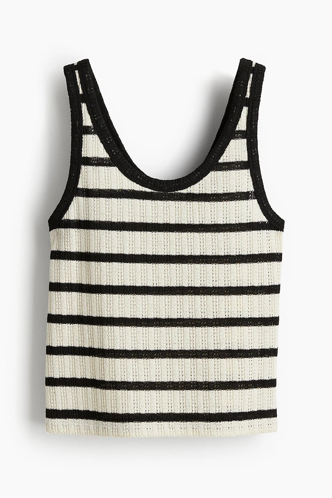 Textured-knit Tank Top