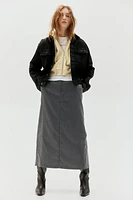 Twill Pencil Skirt