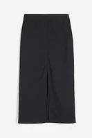 Slit-hem Pencil Skirt