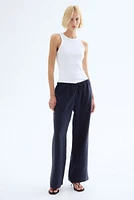Linen Drawstring Pants