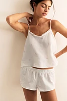 Pyjama en mousseline de coton