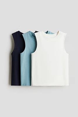 Lot de 3 camisoles en jersey coton