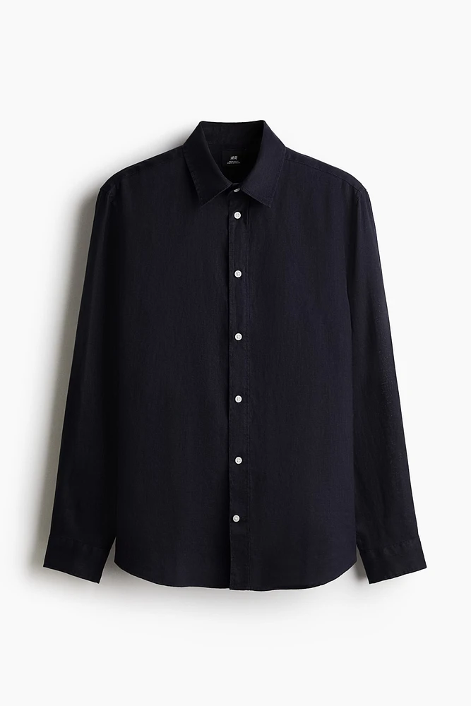 Regular-Fit Linen Shirt