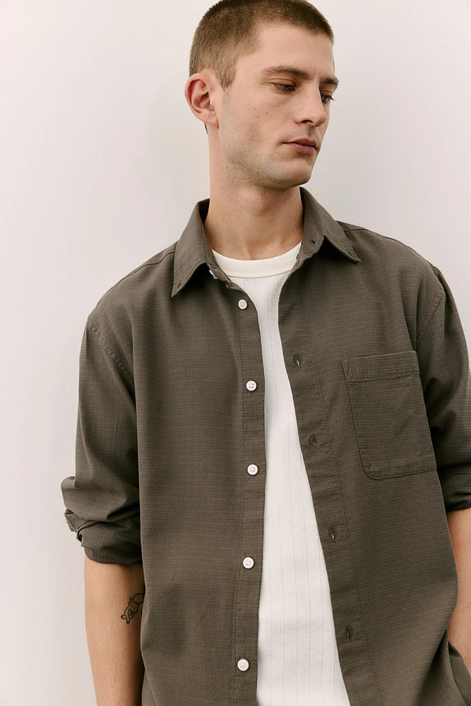 Regular Fit Textured Shirt