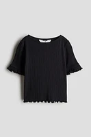 Ribbed Jersey Top