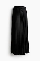 MAMA Pleated Satin Skirt