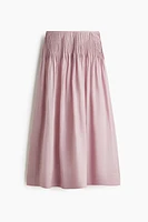 Pintucked Ramie Skirt